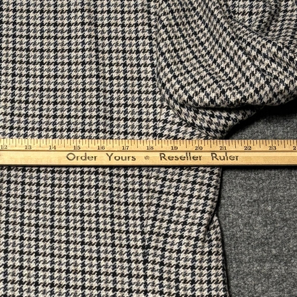 British Tailor Blazer Mens Large Gray Houndstooth Tweed Sport Coat Peter So - Picture 11 of 16